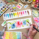 Water Colour Flamingo Art Class