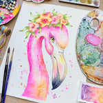 "Flamingo Joy" Original Art Sale