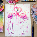 "Flamingo Love" Original Art Sale