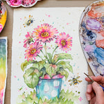 "Gerberas About" Original Art Sale