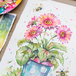 "Gerberas About" Original Art Sale