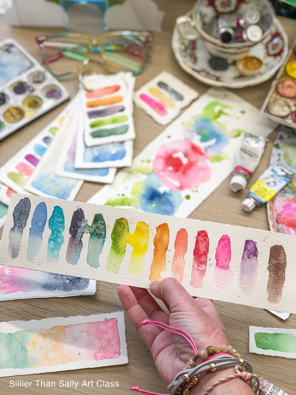 Water Colour Flamingo Art Class