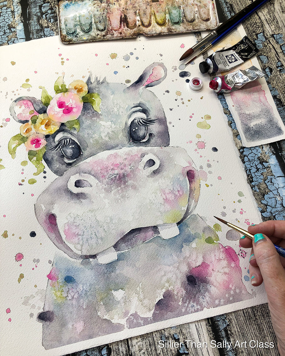 Hippos Day - Water Colour Day