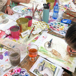 Water Colour Flamingo Art Class