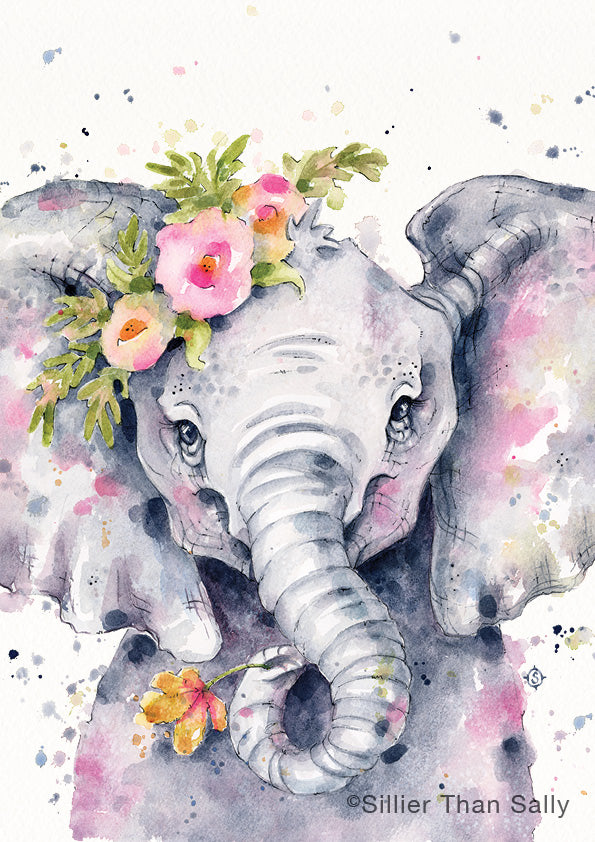 Little Elephant Art Print