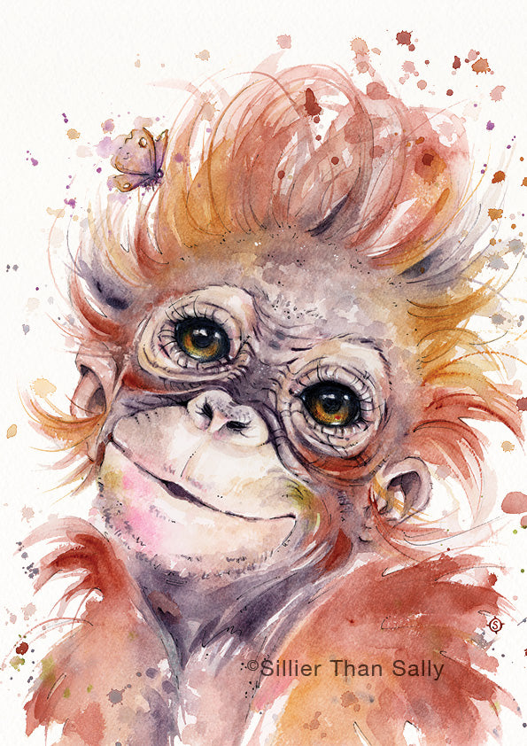 Little Monkey Art Print