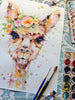 Llama Water Colour Day - Mon 6th Jan - Kids School Holiday Art Class