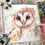 Watercolour Owl In-Person Art Class