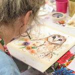 Watercolour Owl In-Person Art Class
