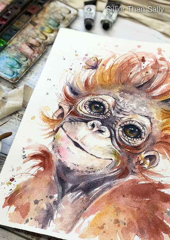 "Little Orangutan" Original Painting