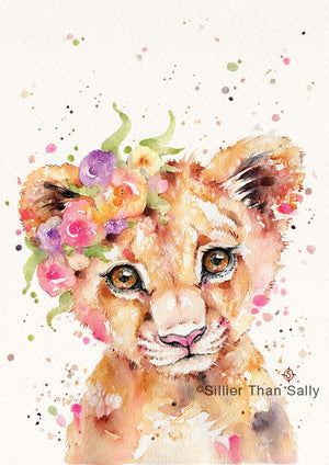 Little Lioness Art Print