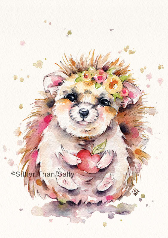 Sweet Hedgehog Art Print