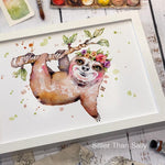 Sweet Sloth Art Print